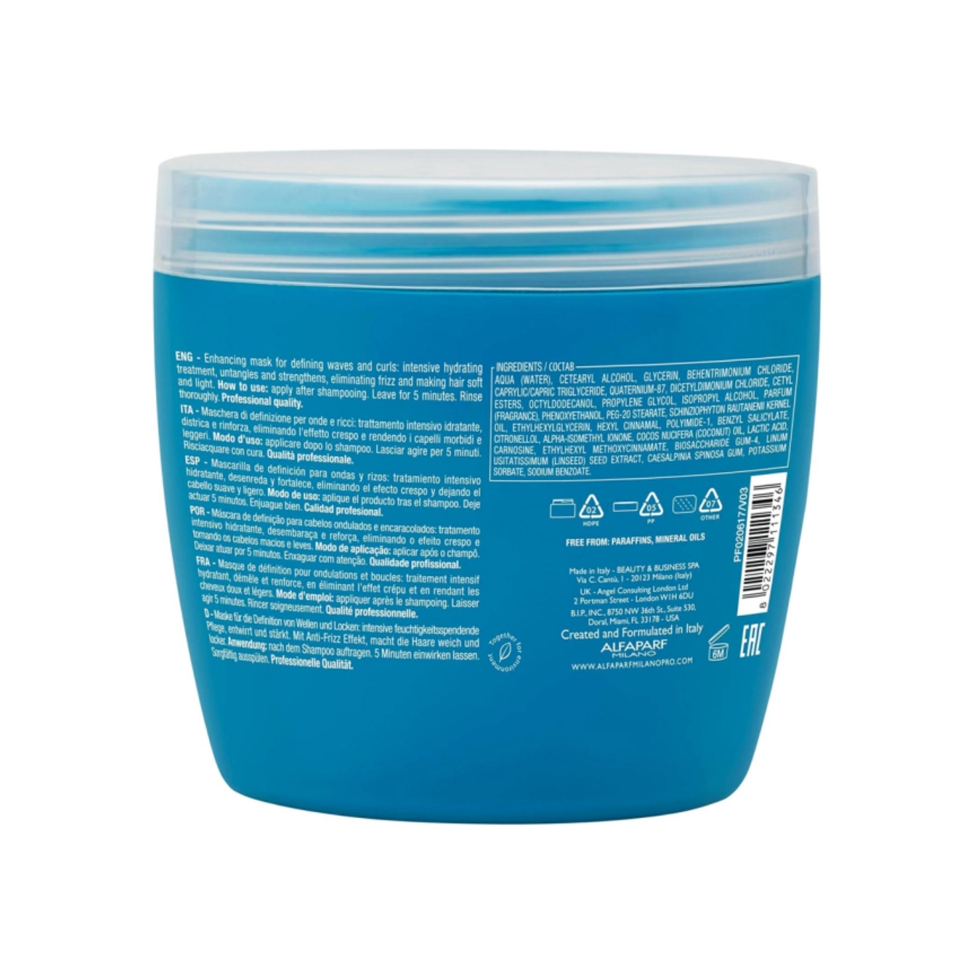 Alfaparf Milano 500ml Semi Di Lino Curls Enhancing Mask