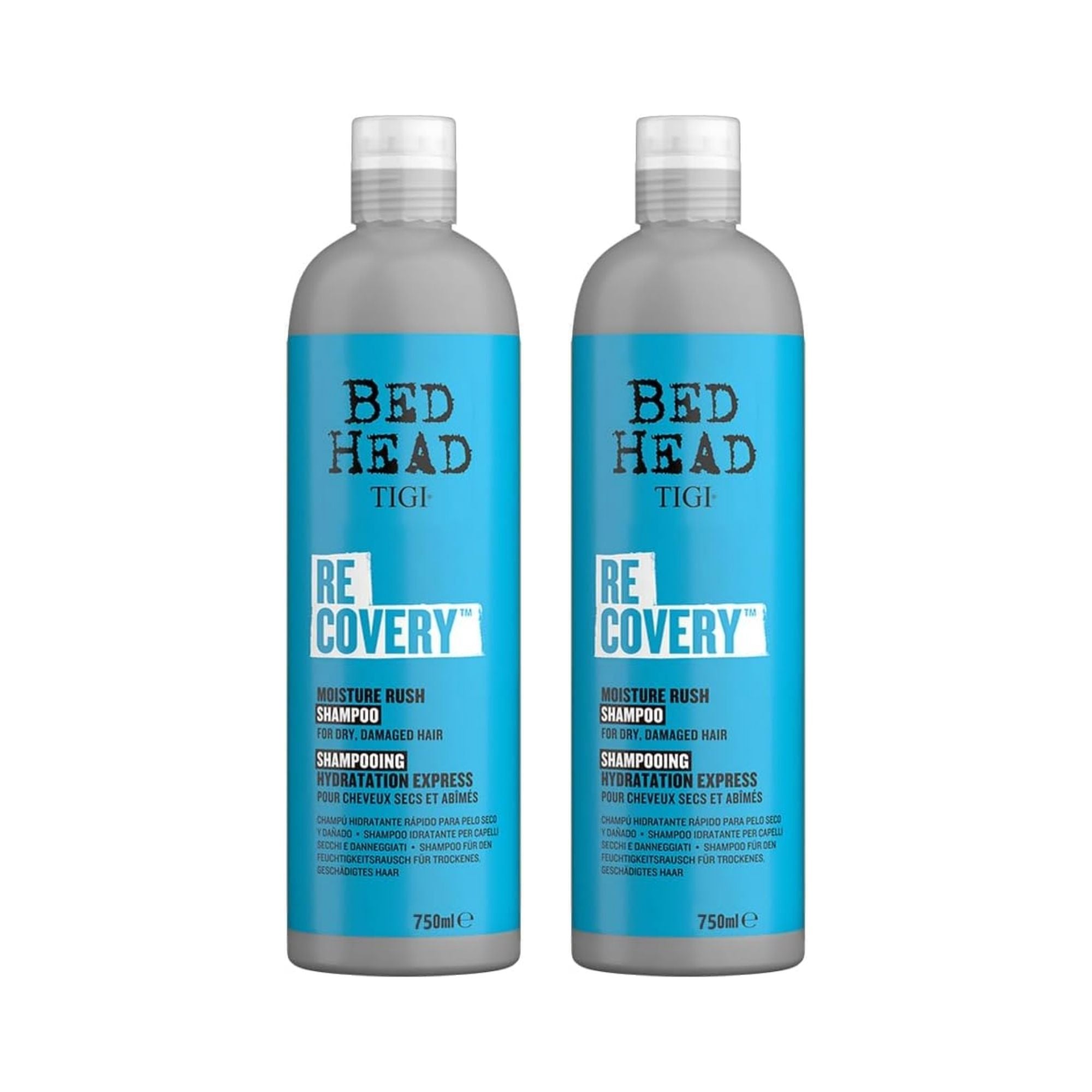 TIGI Bed Head Recovery Moisture Rush Shampoo 750ml x2