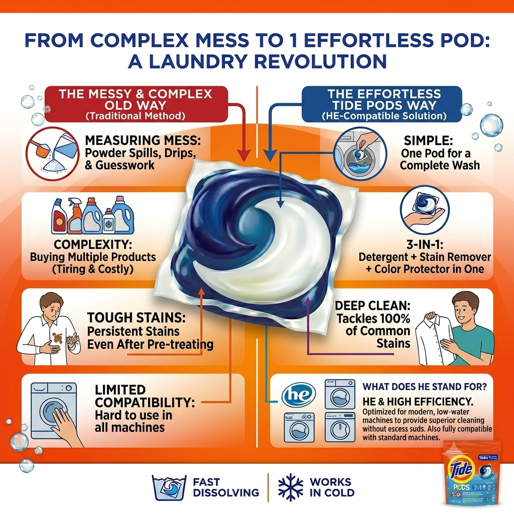 Tide 3 in 1 Clean Breeze x  112 Laundry Pods