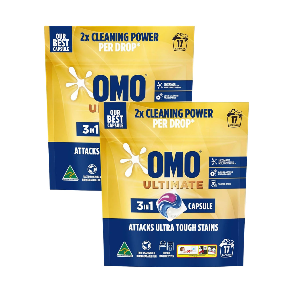 Omo Ultimate 3in1 x 17 Laundry Capsules x2
