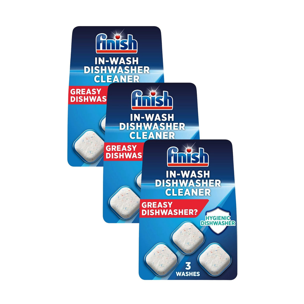 Finish In Wash Dishwasher Cleaner 3pk x3