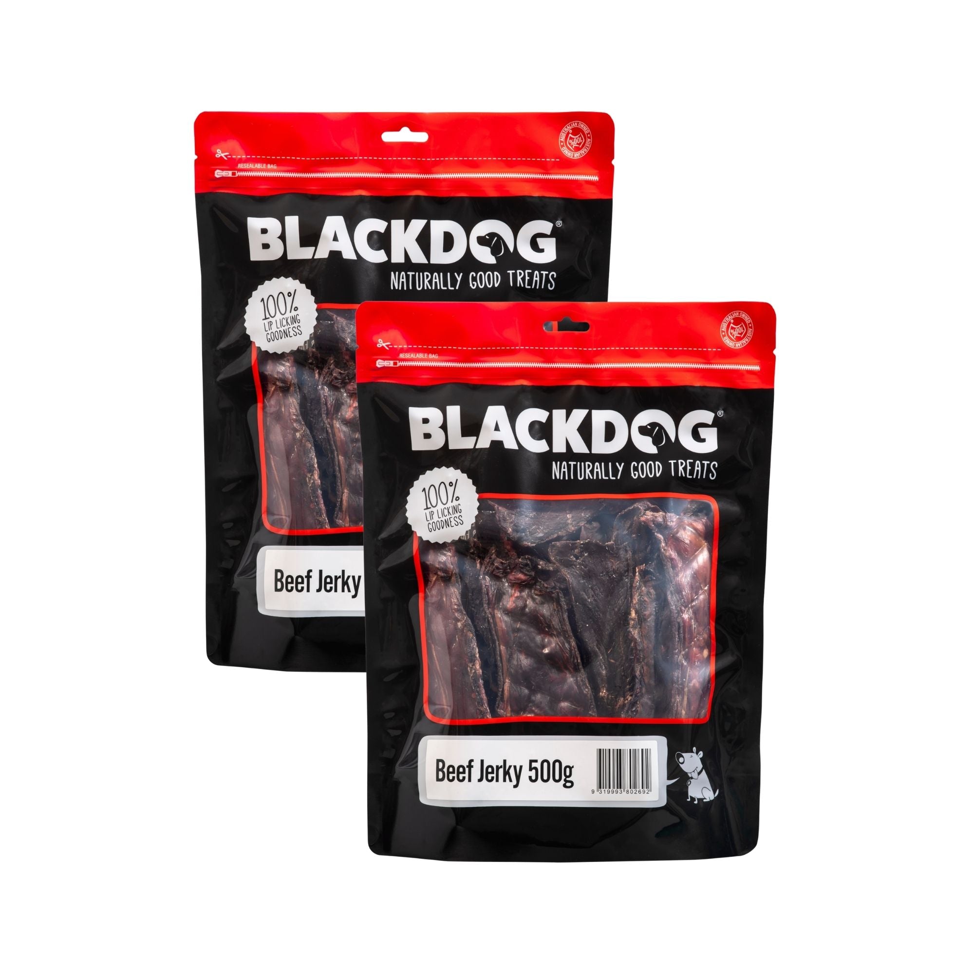 Blackdog Beef Jerky 500g x 2pk