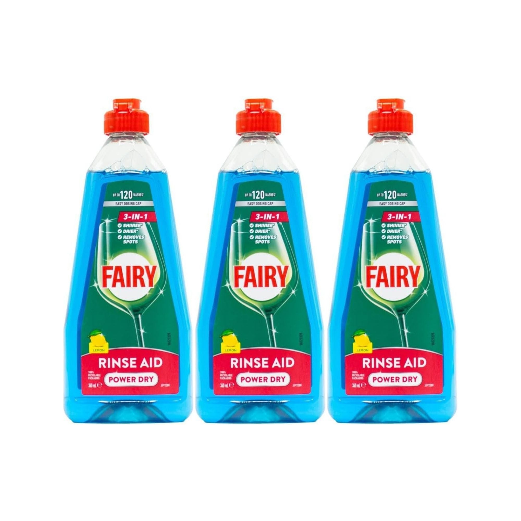 Fairy 360mL 3in1 Lemon Rinse Aid x3