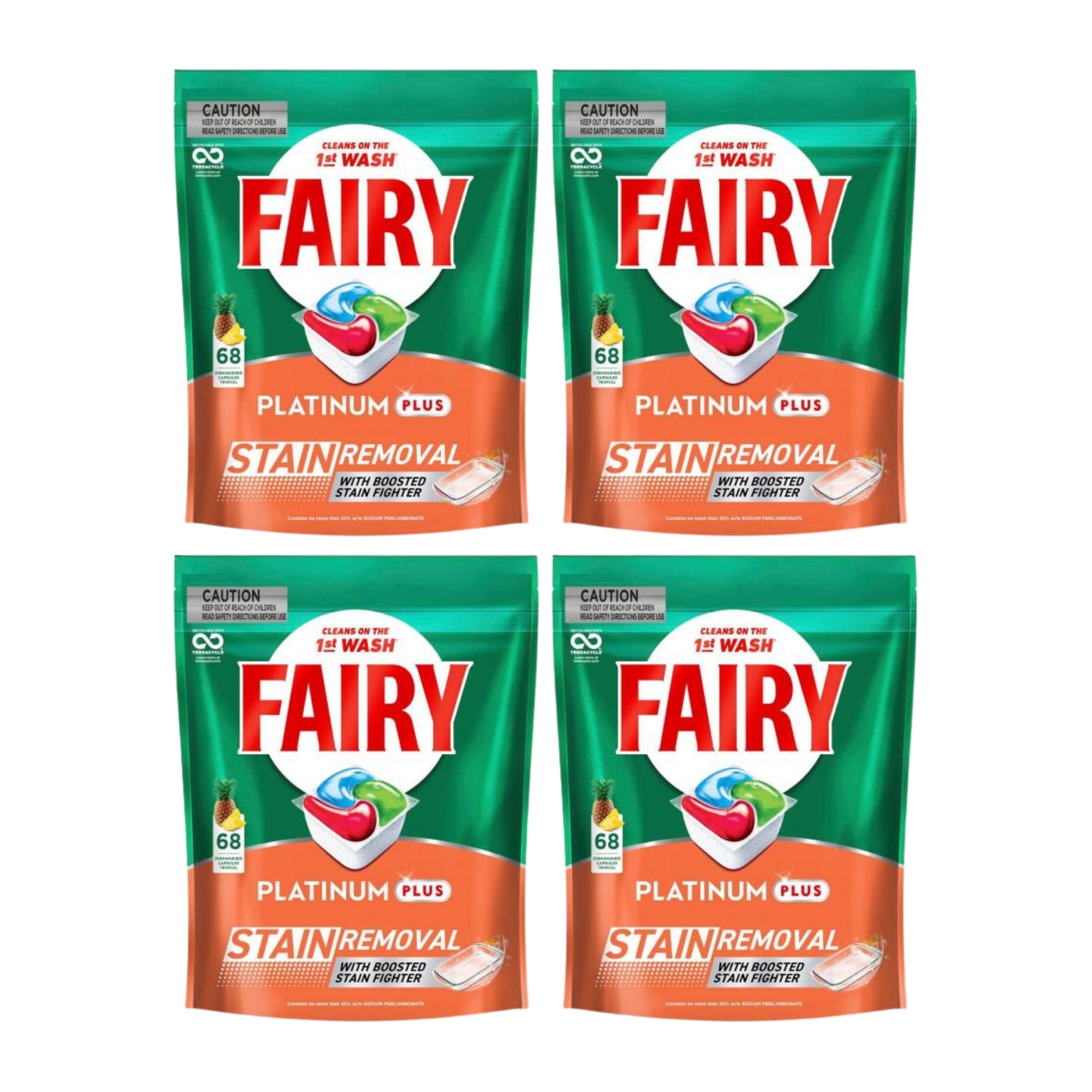 Fairy Platinum Plus x 272 Tropical Dishwasher Tablets