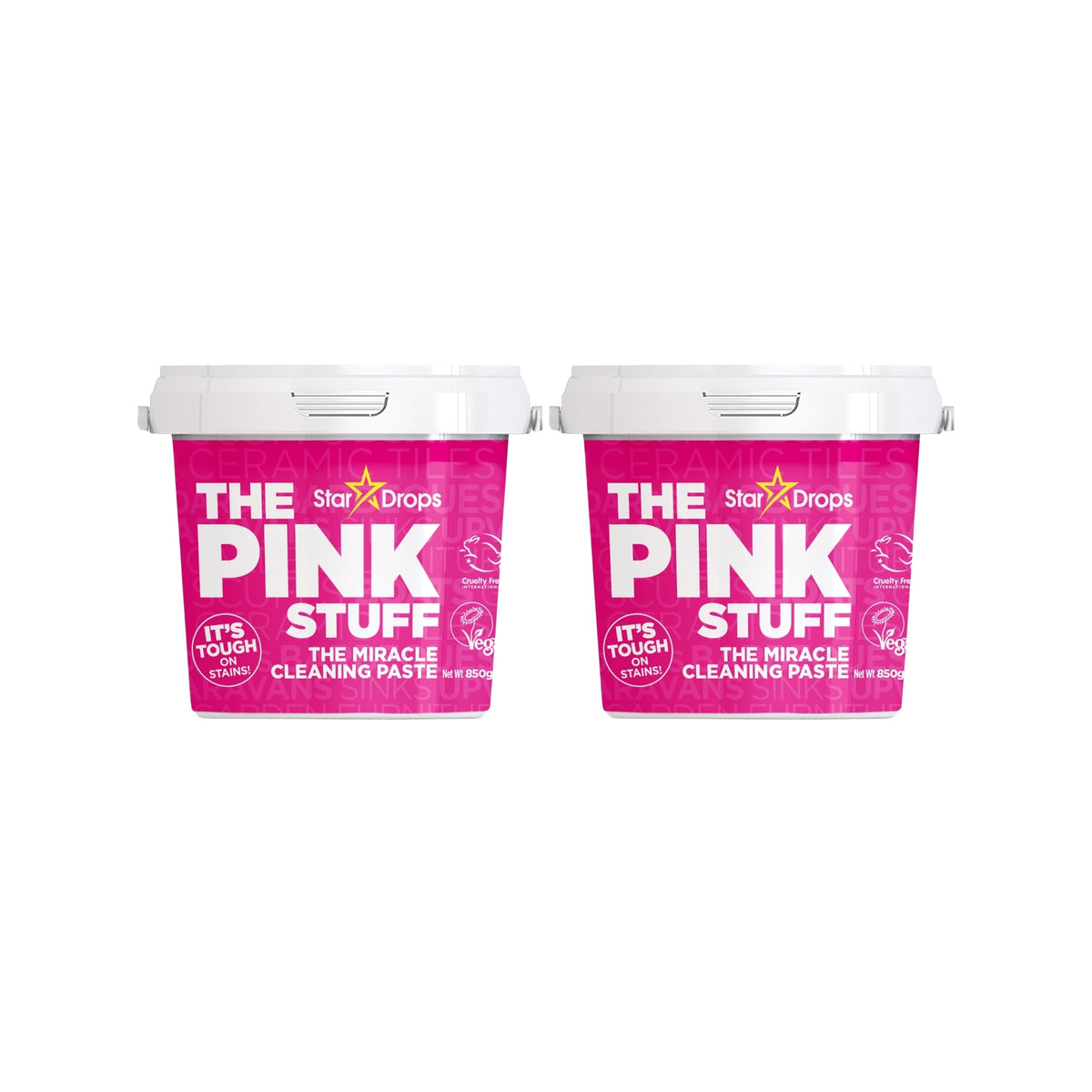 The Pink Stuff 850g Miracle Cleaning Paste x2
