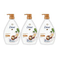 Dove 1L Pampering Shea Butter & Vanilla Body Wash x3