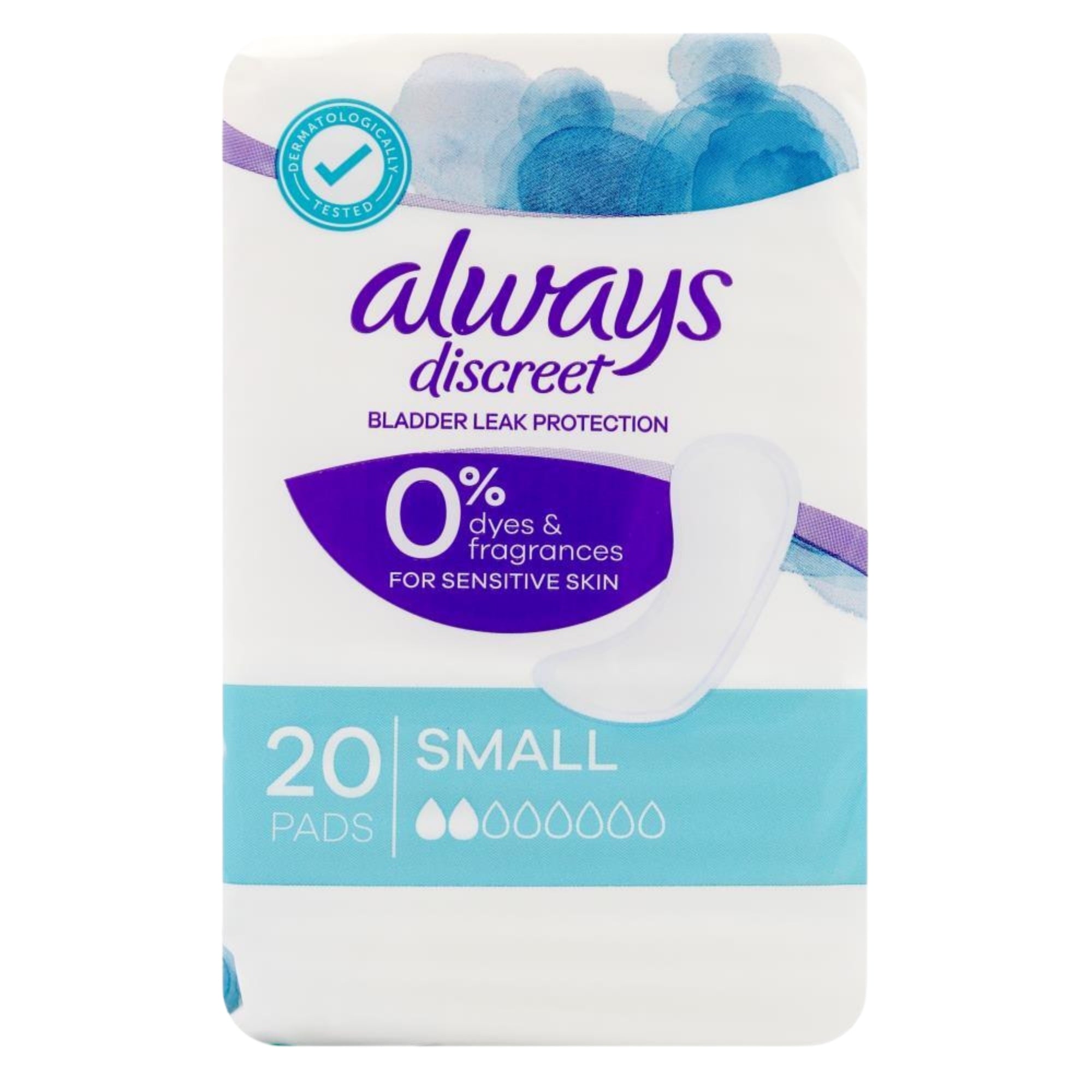 Always Small Discreet Bladder Leak Protection Pads 20 Pack