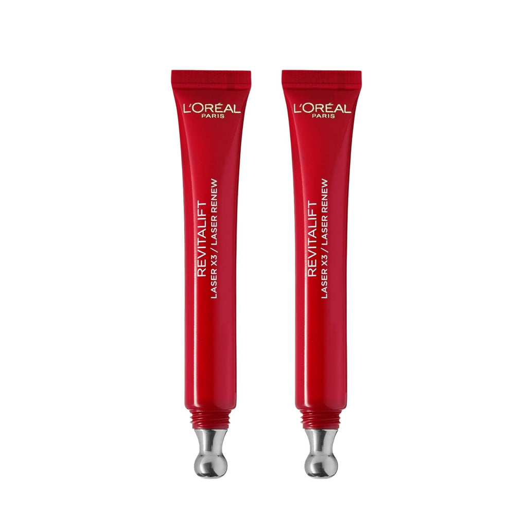 L'Oréal Paris Revitalift Laser X3 Eye Cream 15mL – 2 Pack
