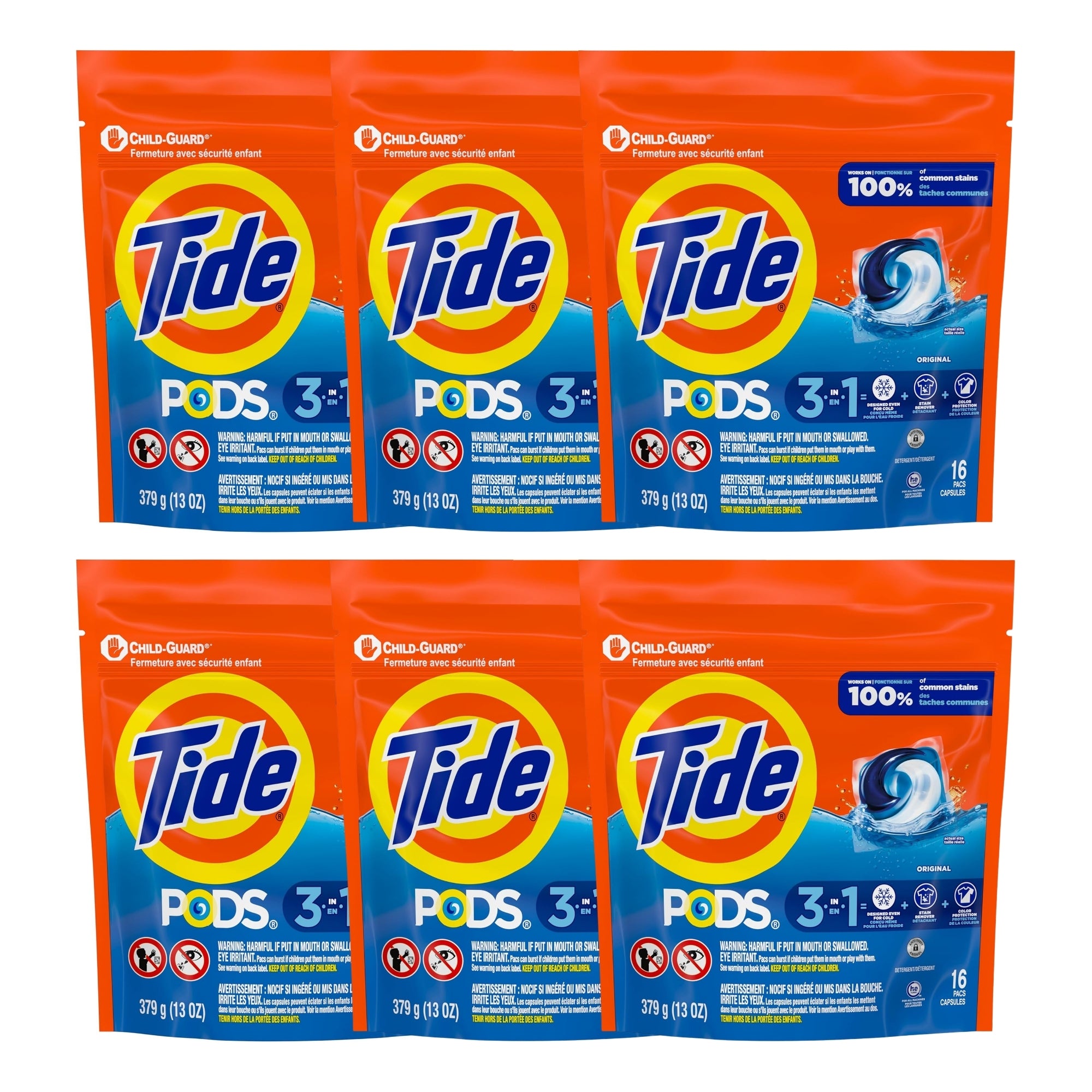 Tide 3 in 1 Original x 96 Laundry Pods