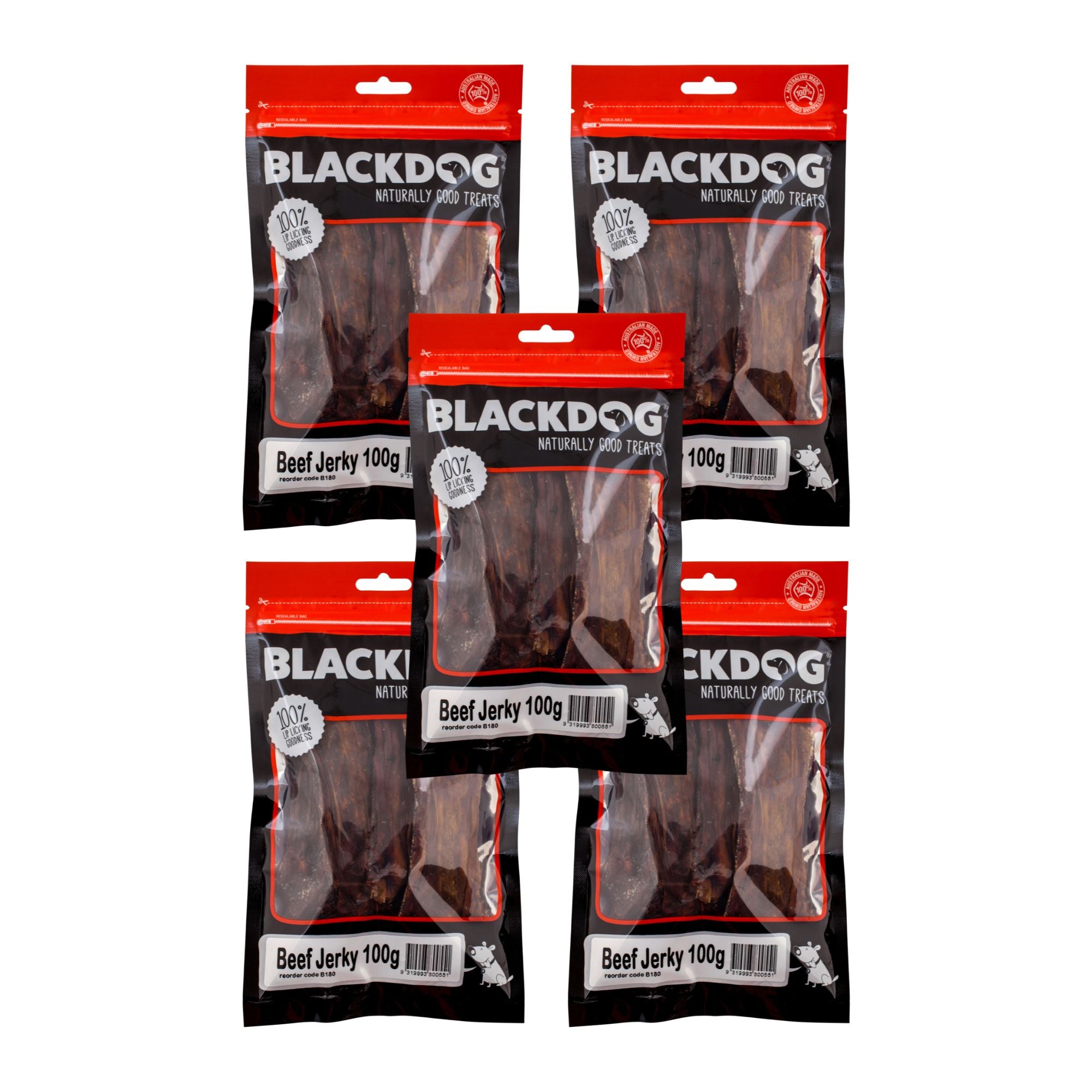 Blackdog Beef Jerky 100g x 5pk