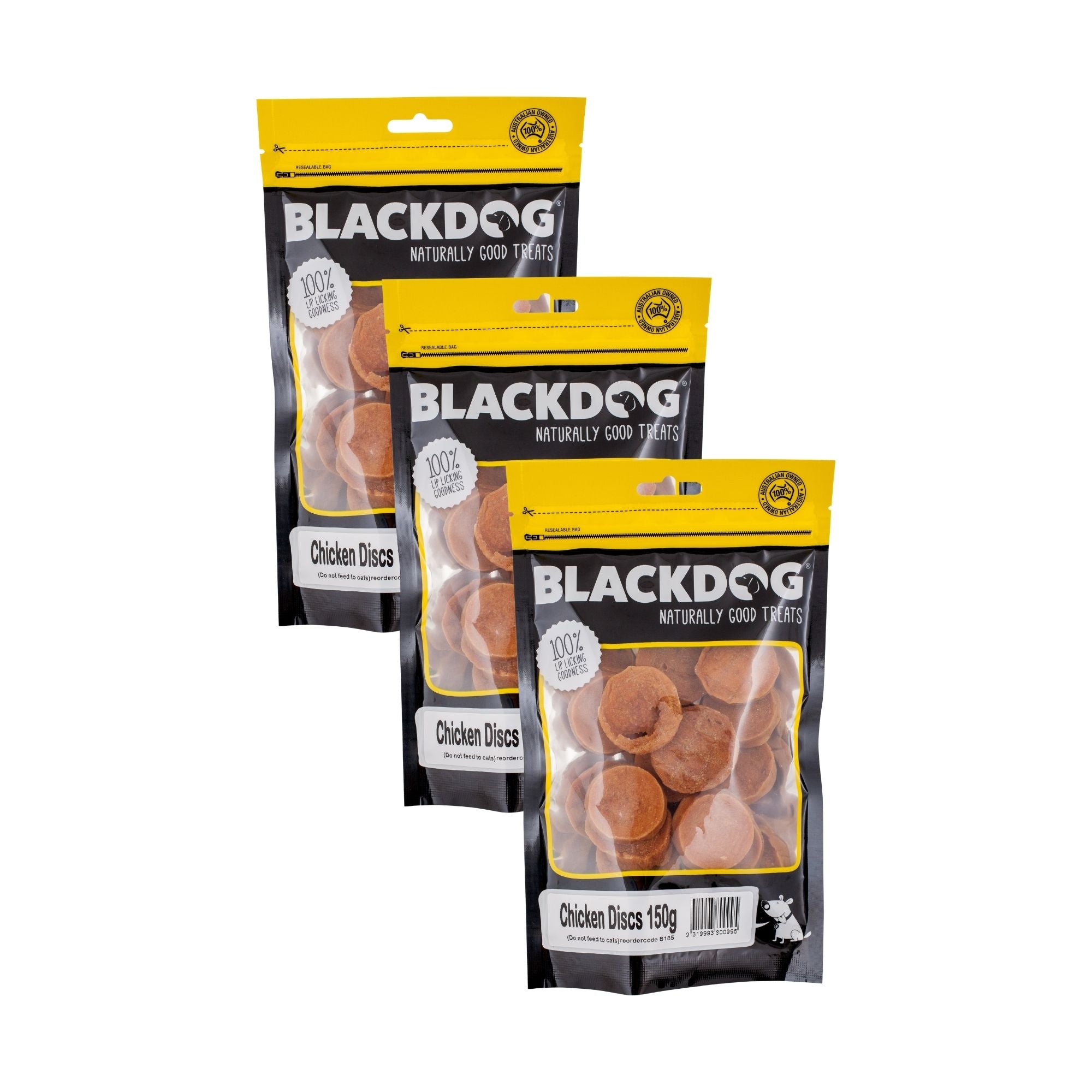 Blackdog Chicken Discs 150g x 3pk