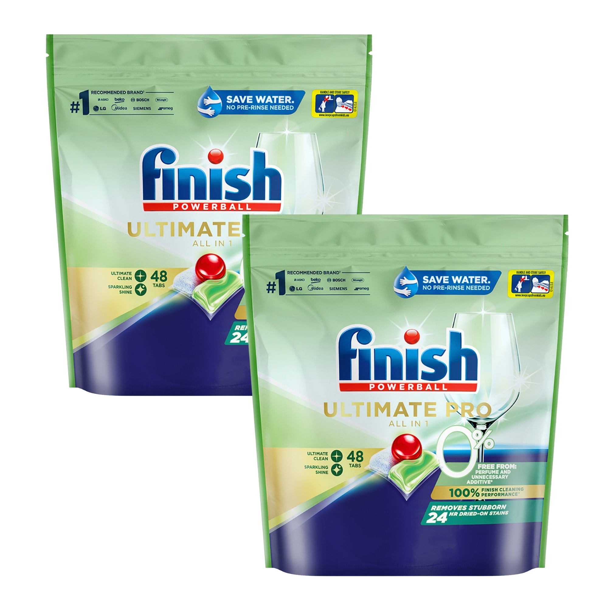 Finish Ultimate Pro 0% x 96 Dishwashing Tablets