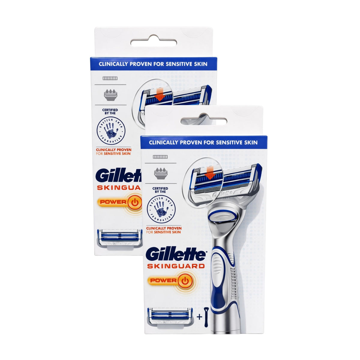 Gillette Skin Guard Razor Handle & Cartridge x2