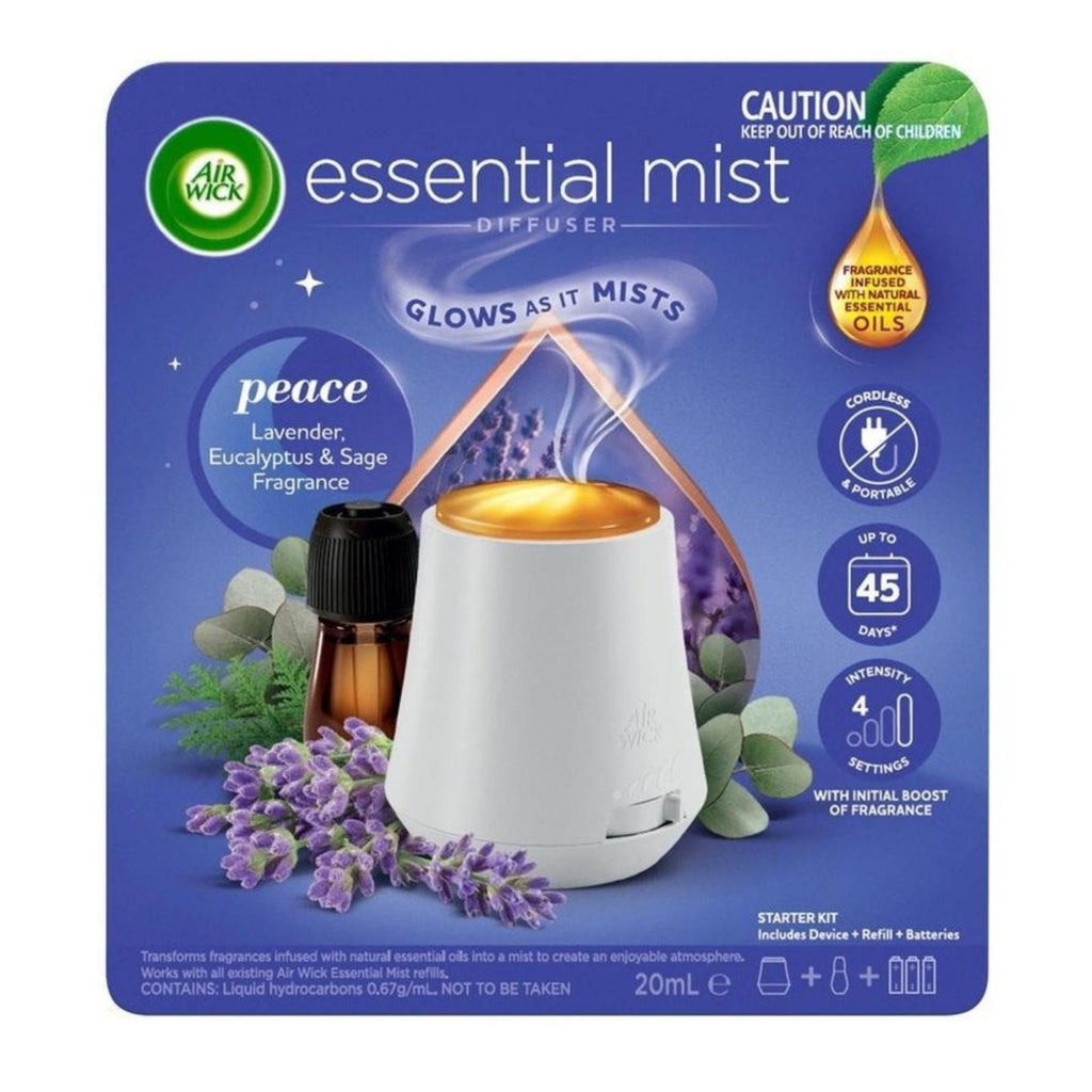 Air Wick Essential Mist Diffuser Peace Lavender Eucalyptus Sage 20mL