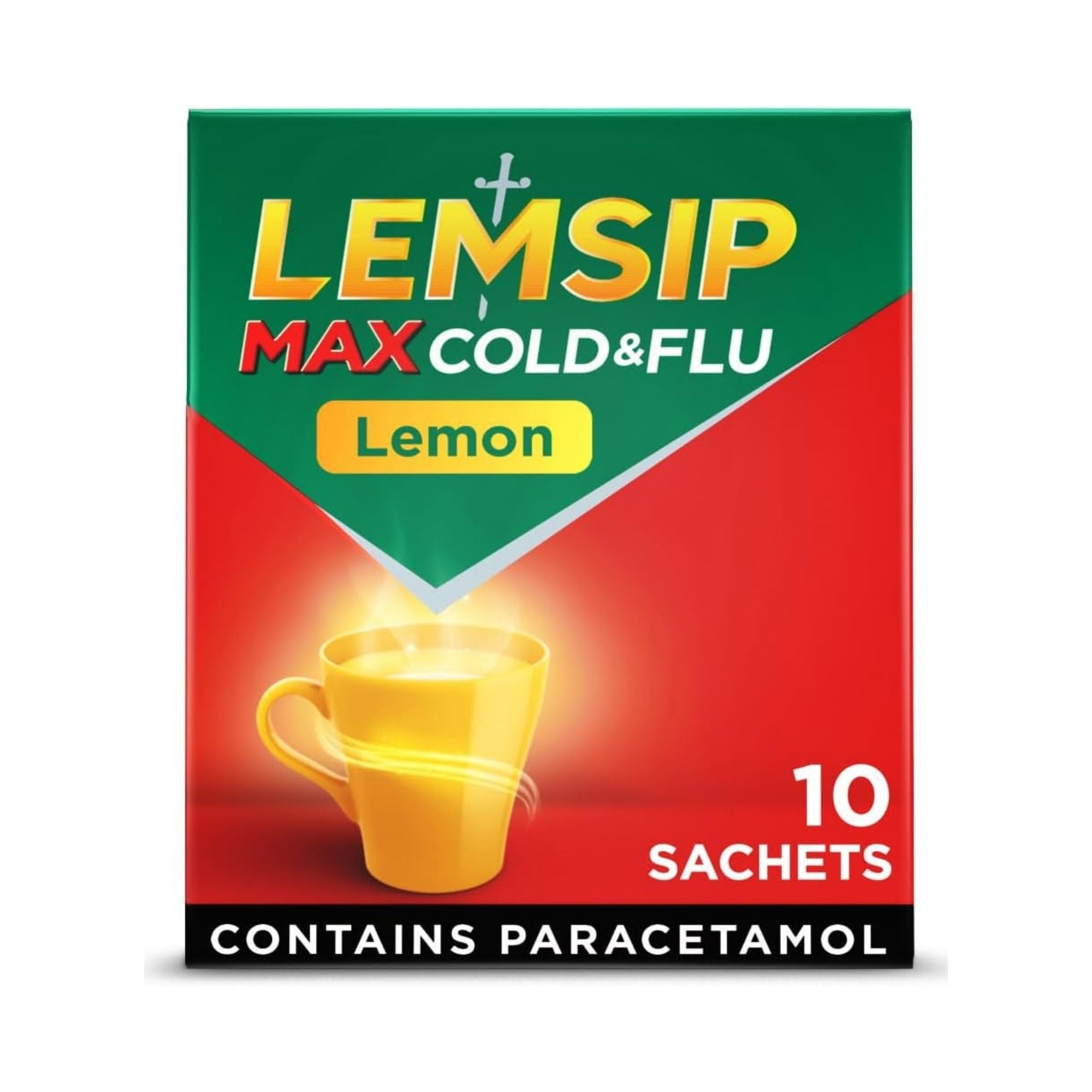 Lemsip Max Lemon Cold & Flu Hot Drink Sachets 10pk