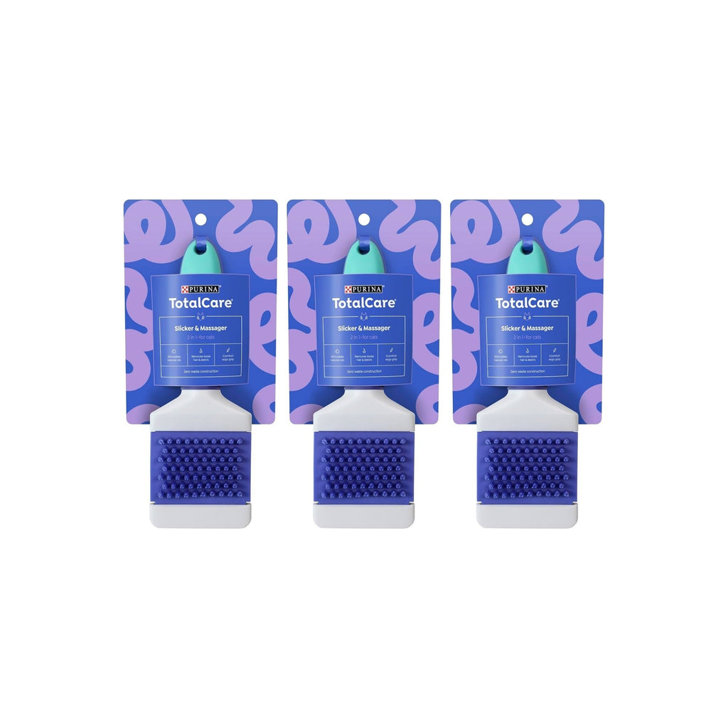 Purina Cat 2 in 1 Slicker & Massager x3