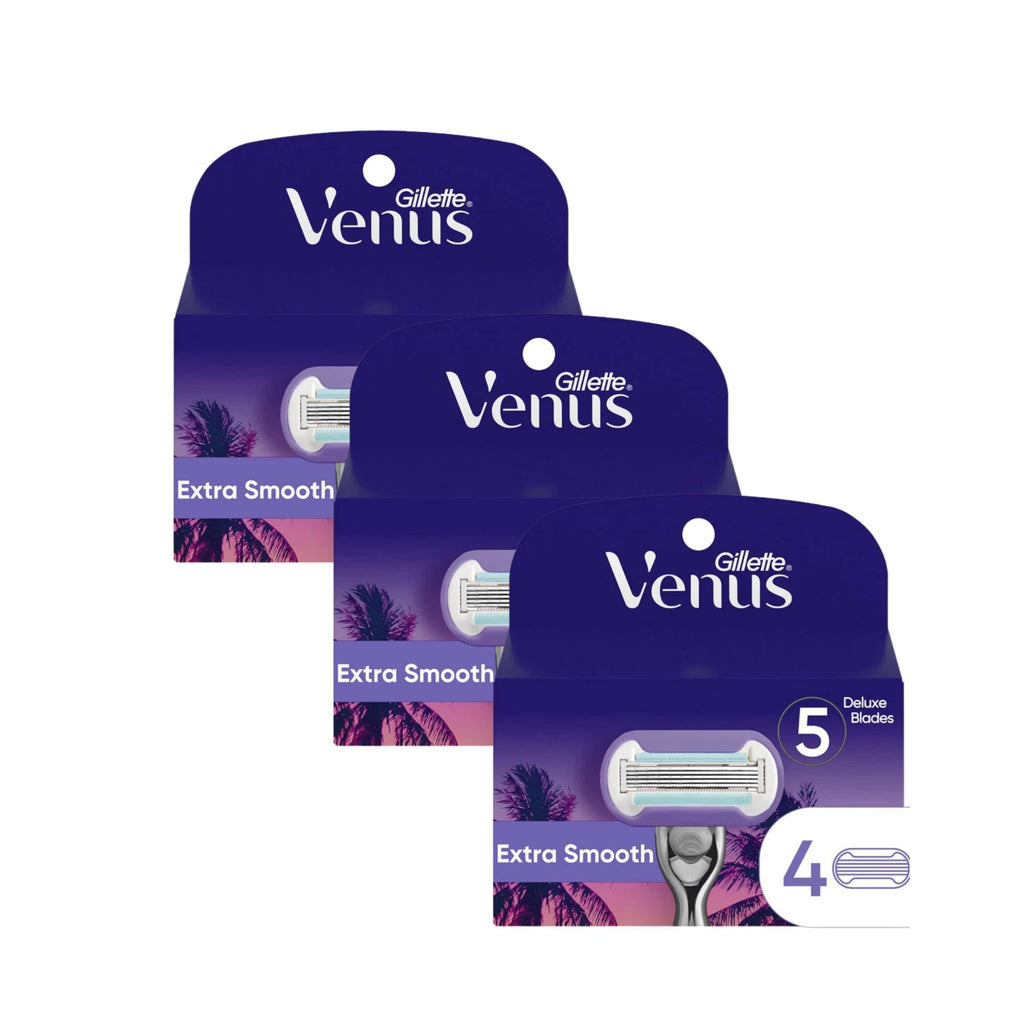 Gillette Venus Extra Smooth Miami Midnight Cartridges 4pk x3
