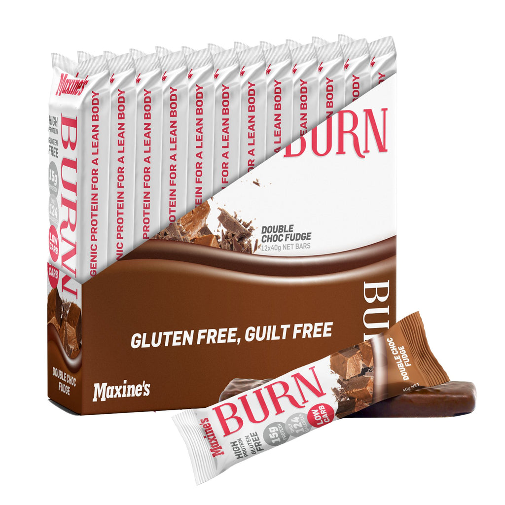 Maxines Burn Double Choc Fudge Bar 12x40g