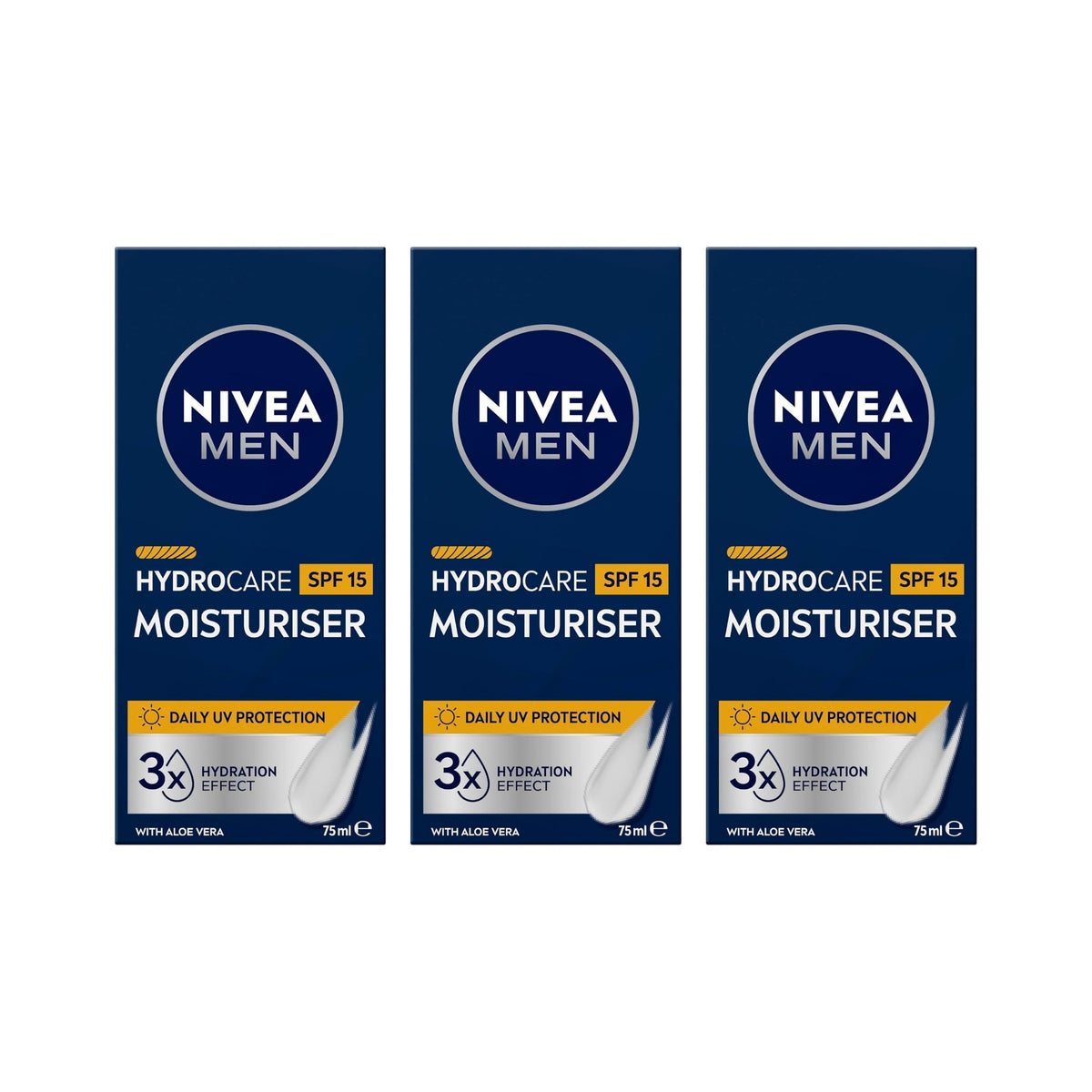 Nivea Men 75mL Protective Moisturiser x3