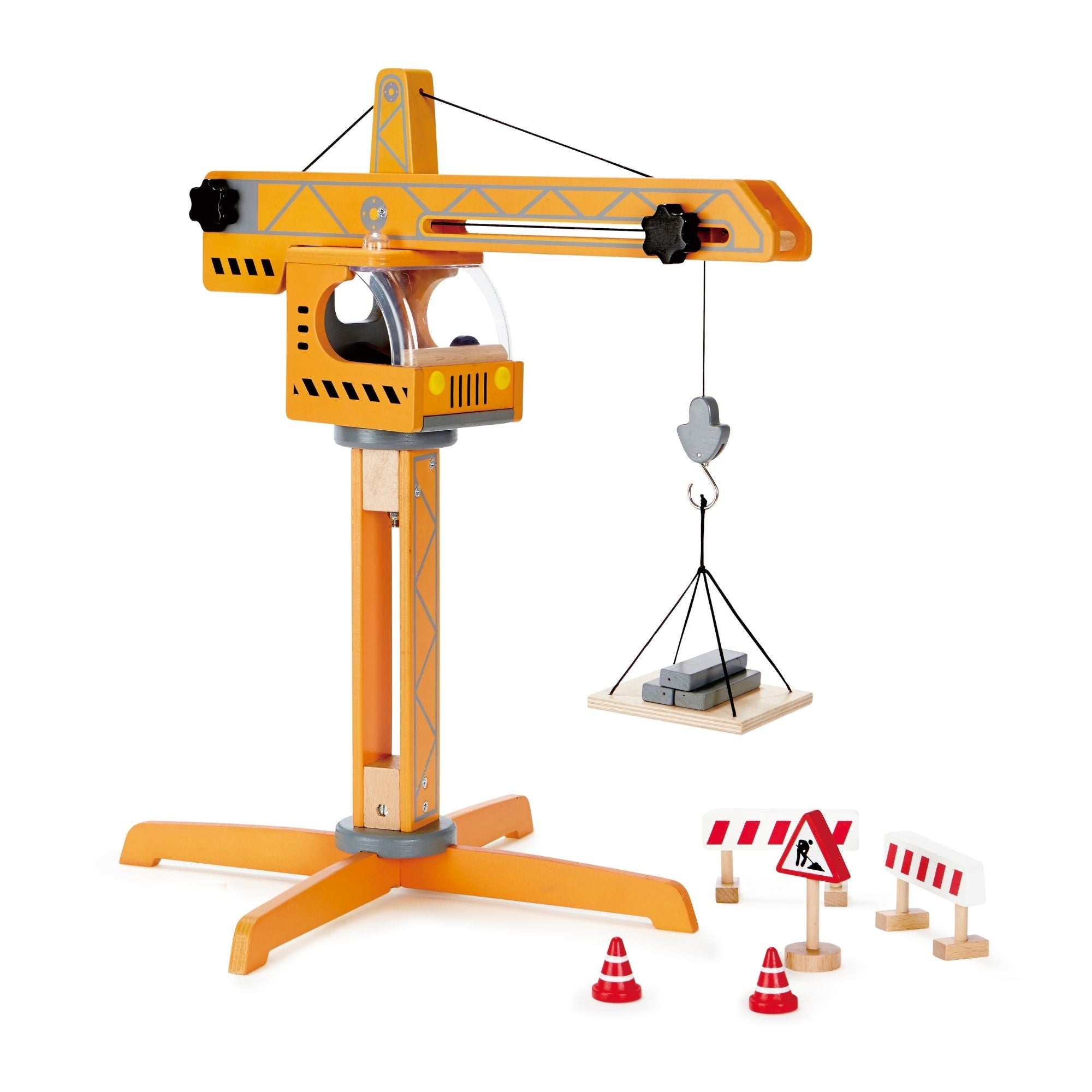 Hape 10pc Crane Lift Set