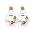 Dove 1L Pampering Shea Butter & Vanilla Body Wash x2
