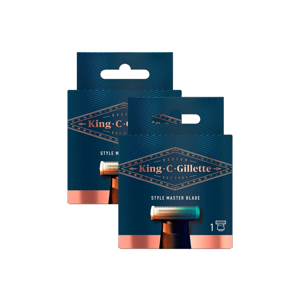 King C Gillette Replacement Blade Style Master 1pk x2