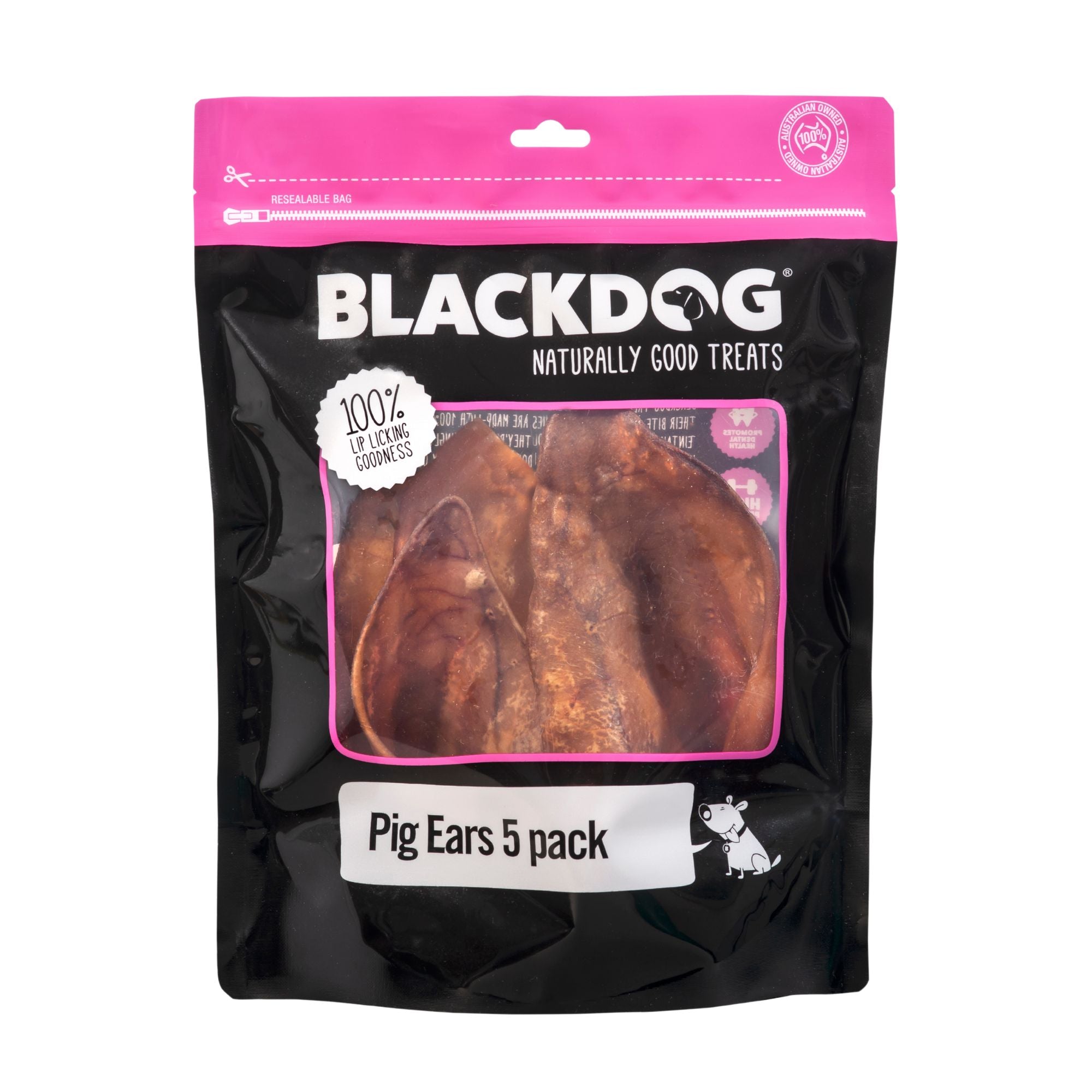 Blackdog Pig Ears 5 Pack