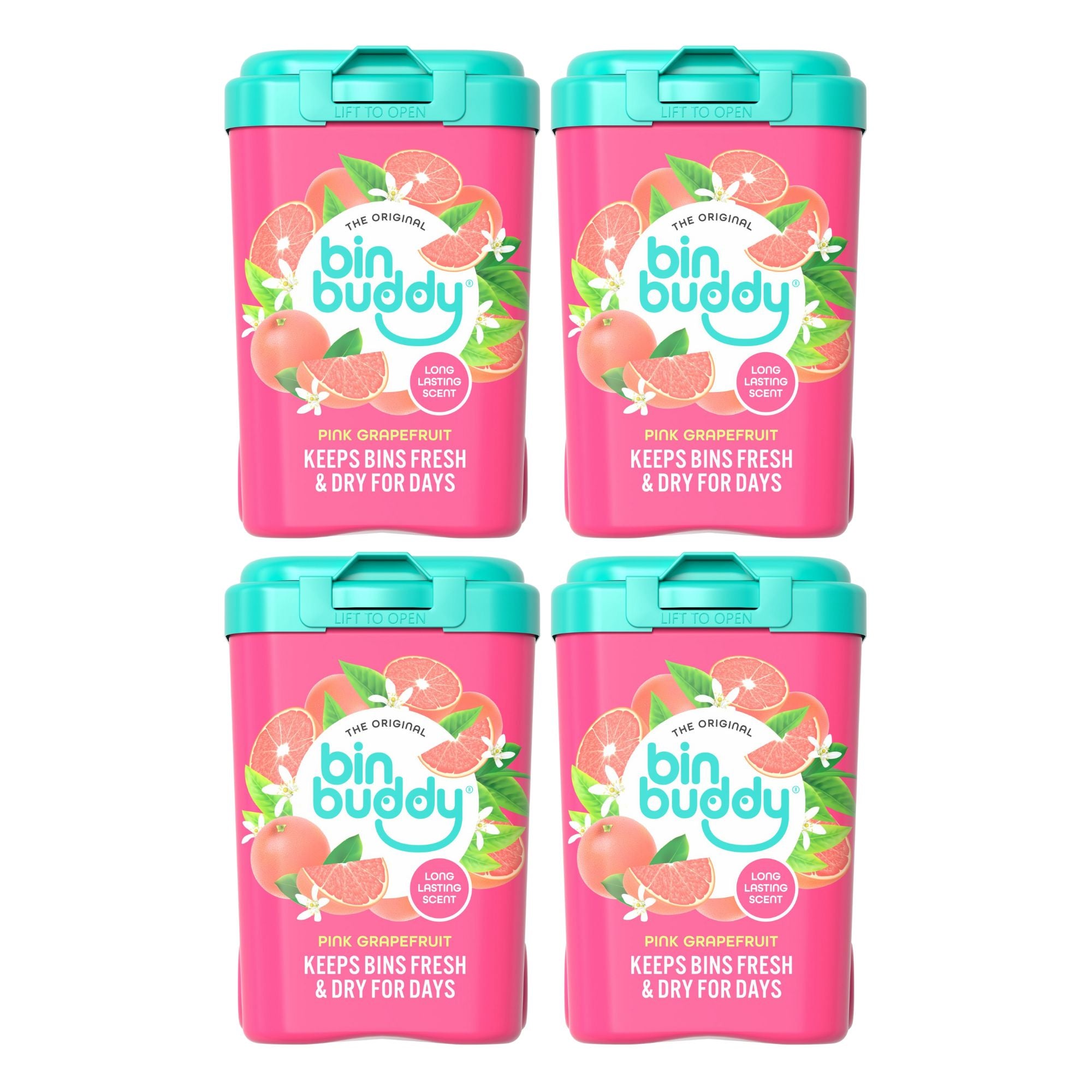 Bin Buddy Fresh Pink Grapefruit 450g Power x4