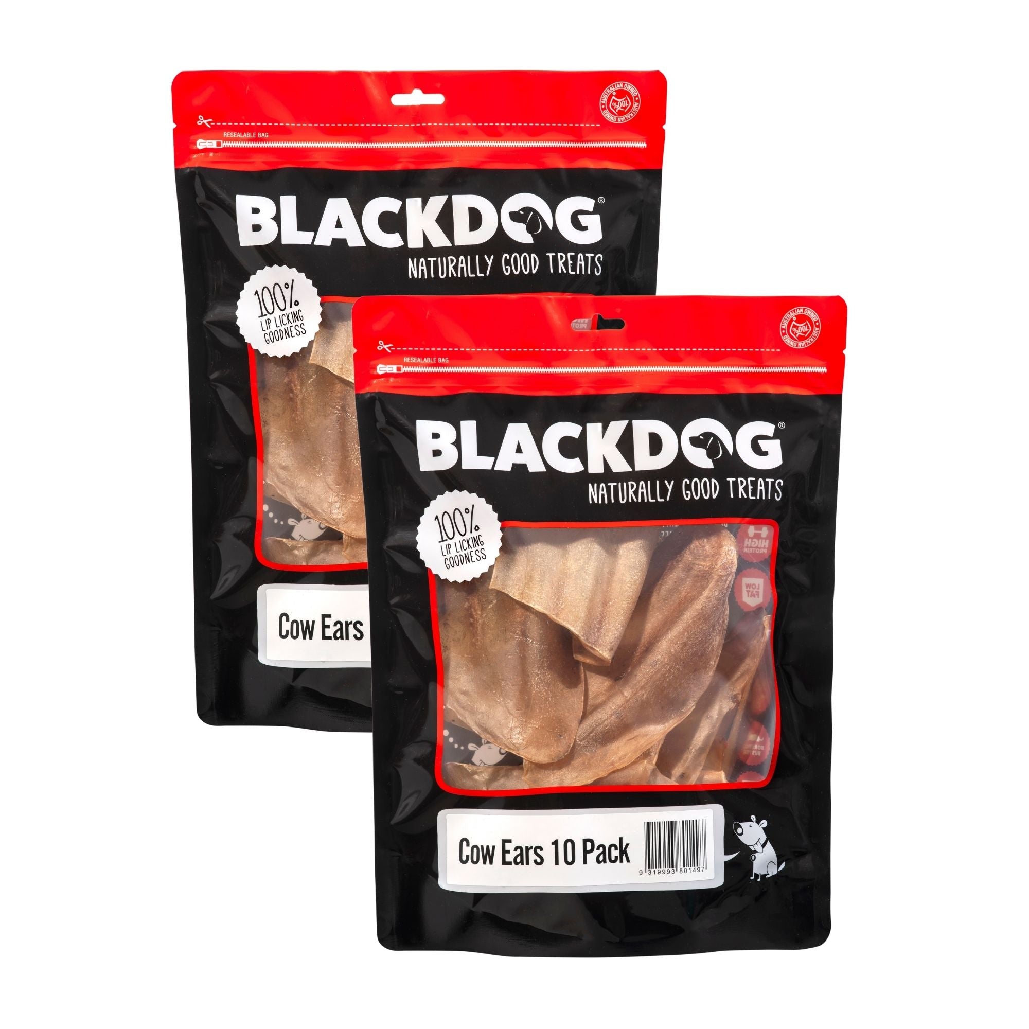 Blackdog Cow Ears 10 Pack x 2pk