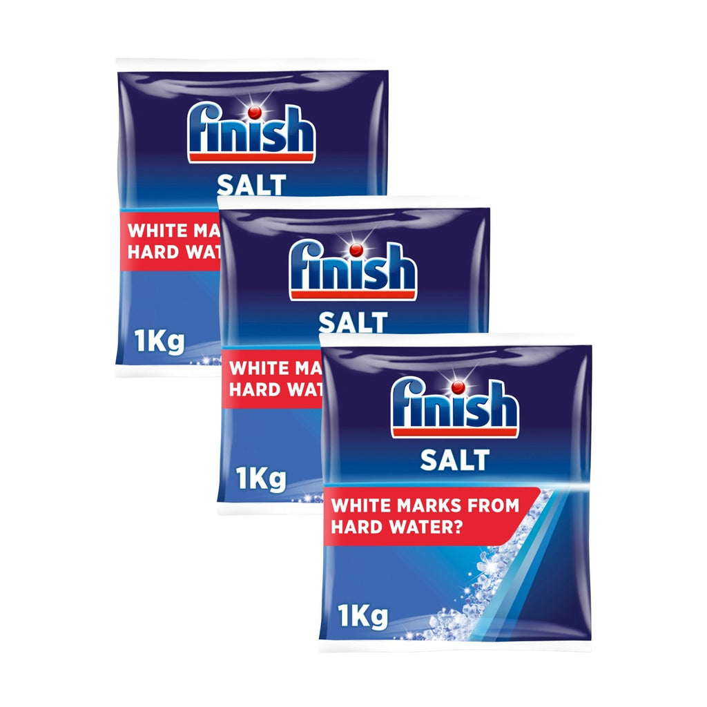 Finish 1kg Dishwasher Salt x3