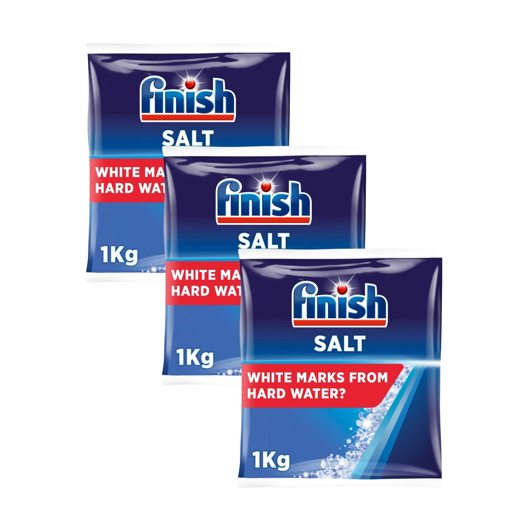 Finish 1kg Dishwasher Salt x3