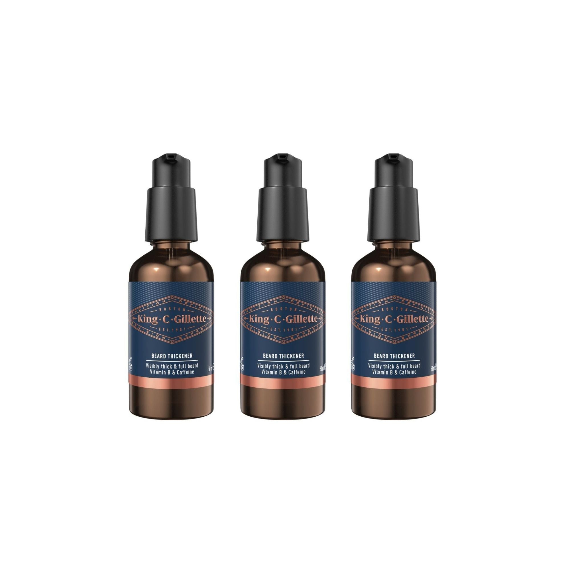 King C. Gillette Beard Thickener 50mL – 3 Pack
