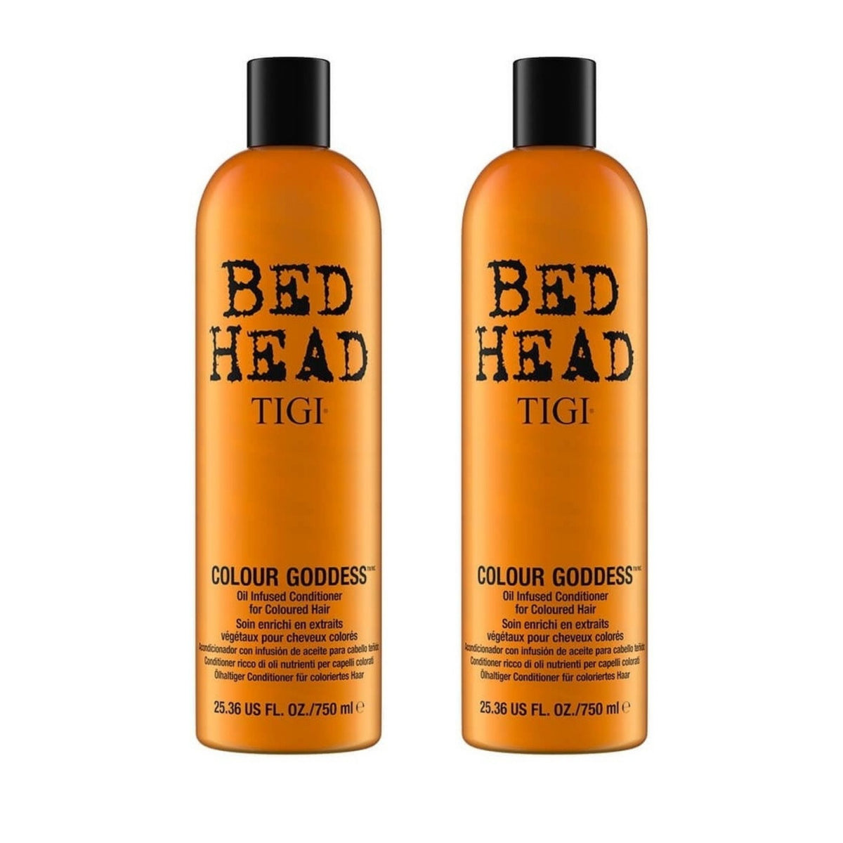 TIGI Bed Head 750ml Colour Goddess Conditioner x2