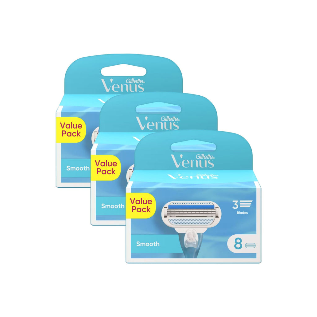 Gillette Venus Smooth Cartridges 8pk x3