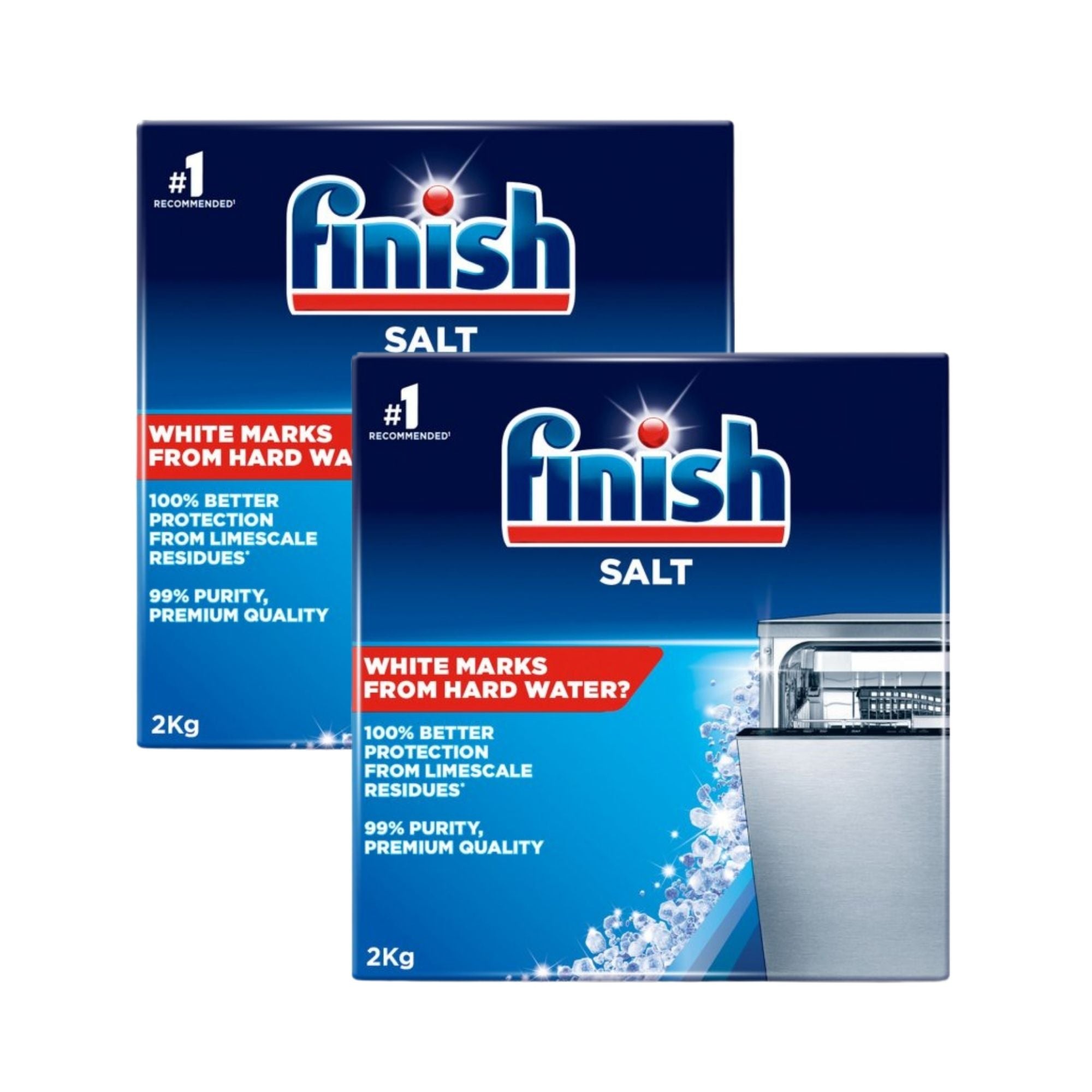 Finish 2kg Dishwasher Salt x2
