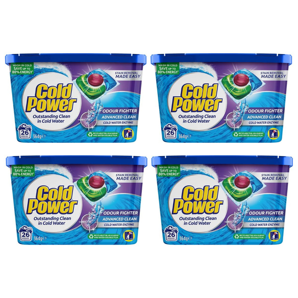 Cold Power Odour Fighter x 104 Laundry Detergent Capsules