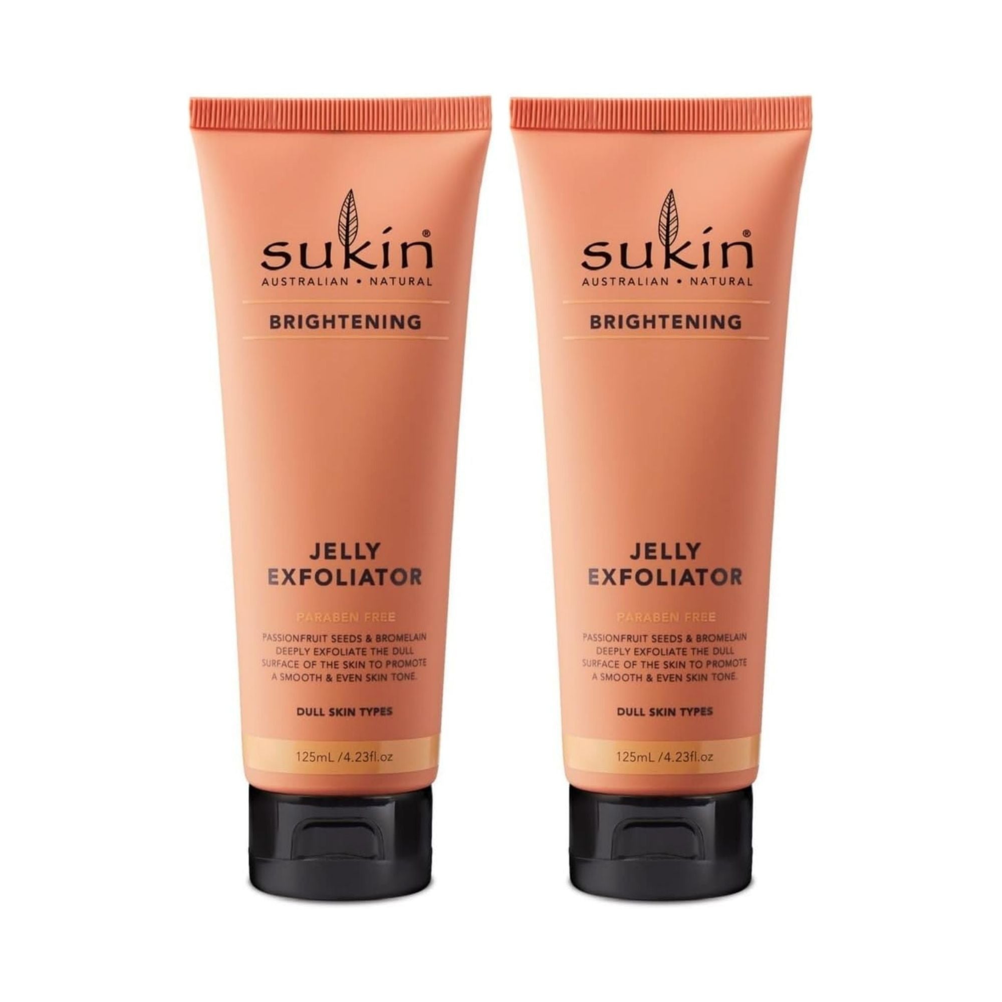 Sukin 125mL Brightening Jelly Exfoliator x2