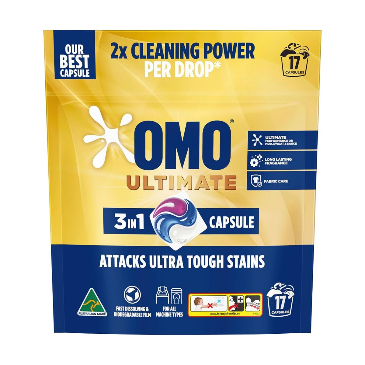 Omo Ultimate 3in1 x 17 Laundry Capsules