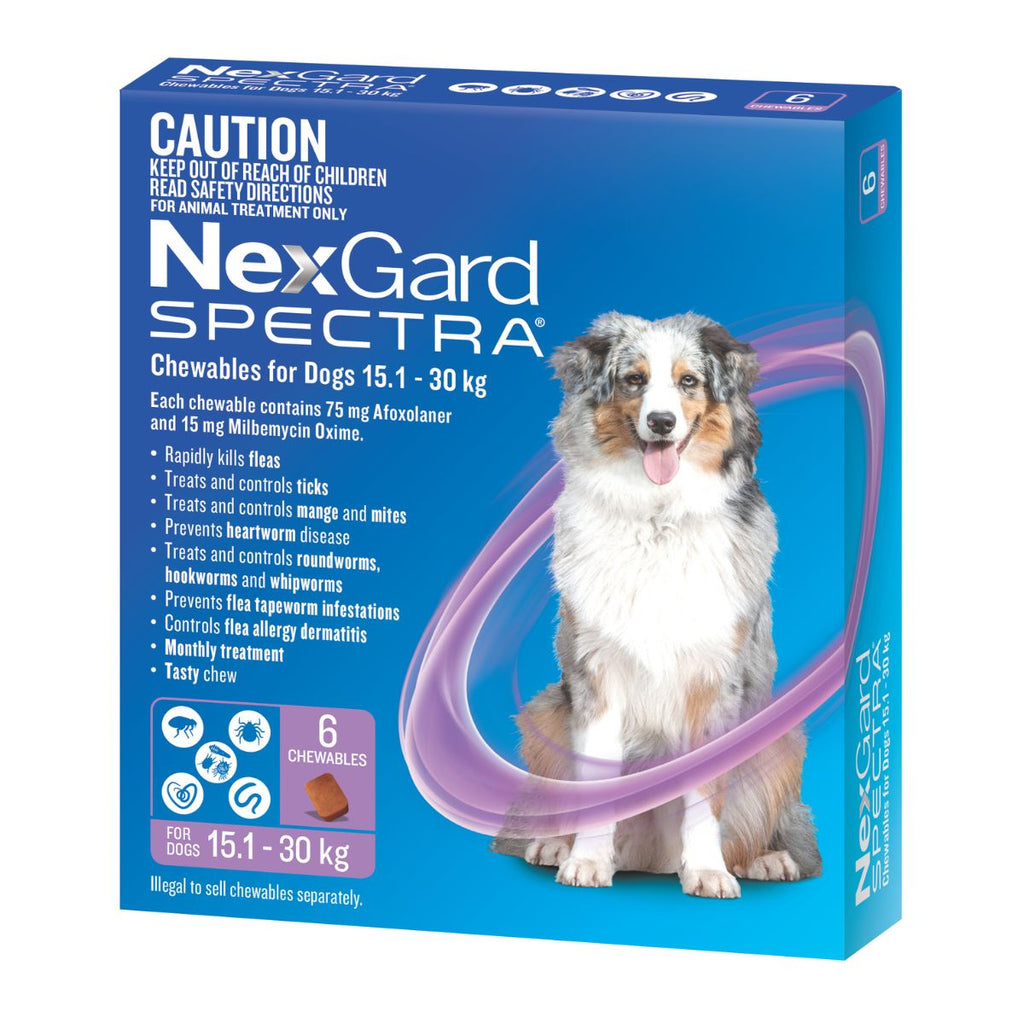 NexGard Spectra Dogs 15.1-30kg 6pk