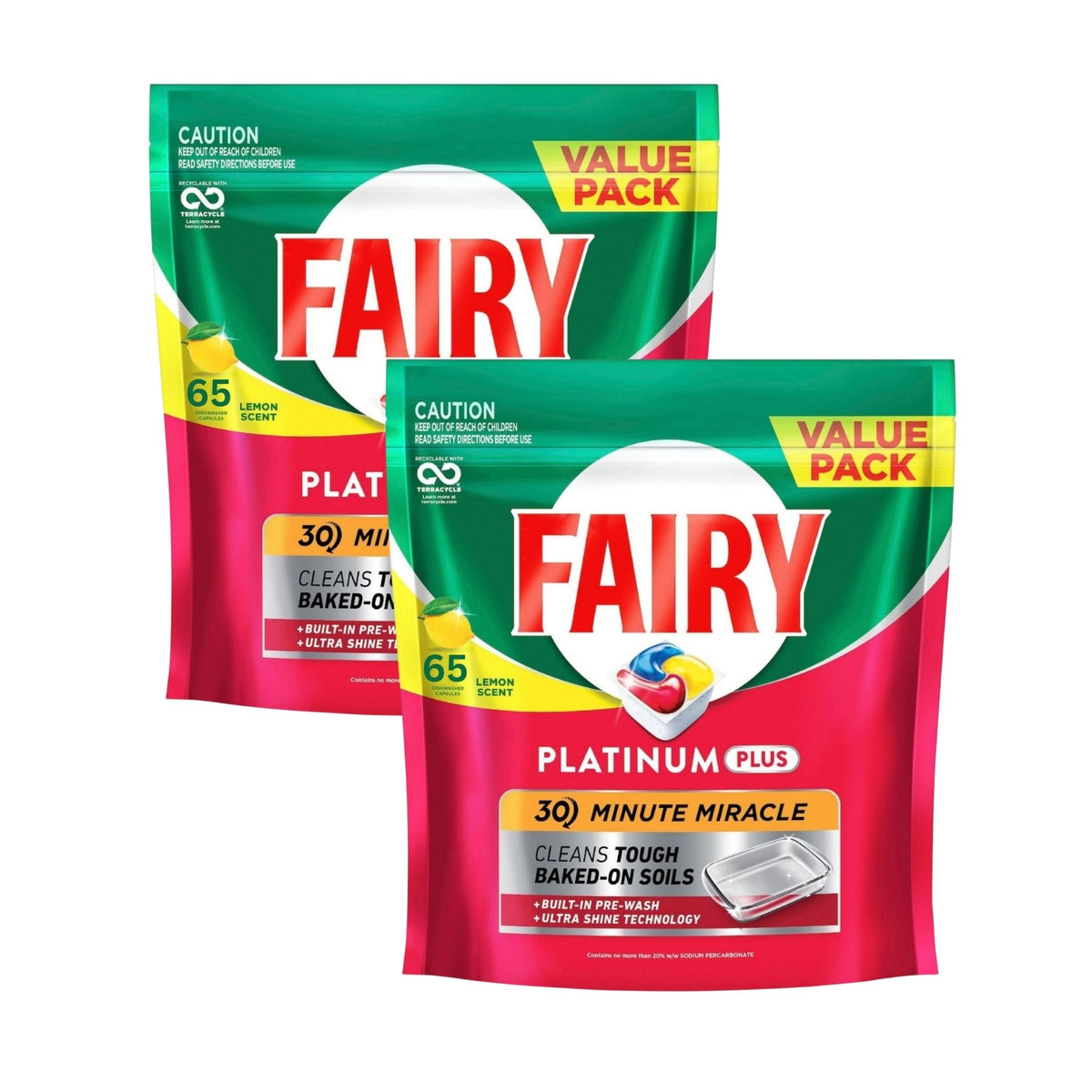 Fairy Platinum Plus x 120 Lemon Dishwasher Tablets