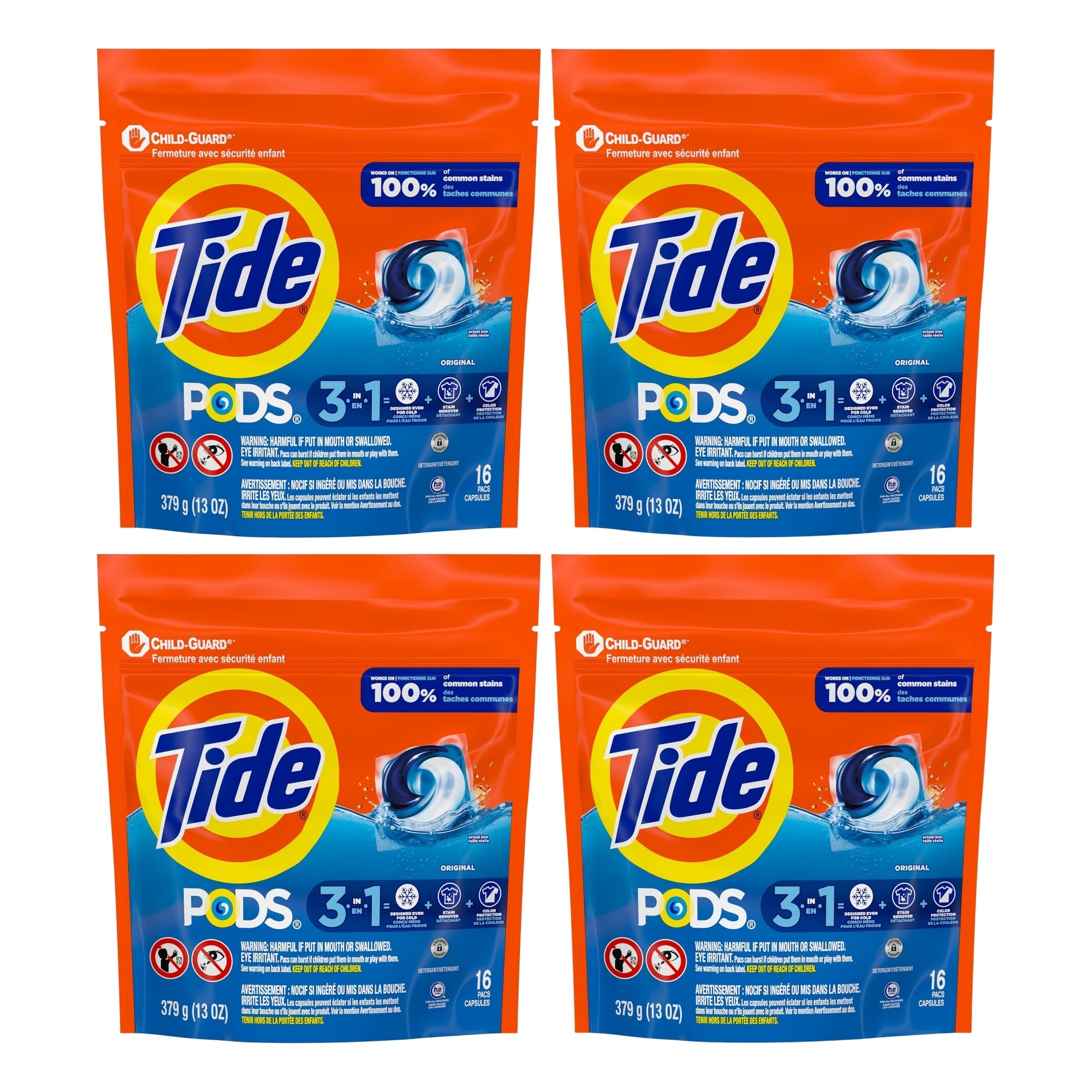 Tide 3 in 1 Original x 64 Laundry Pods
