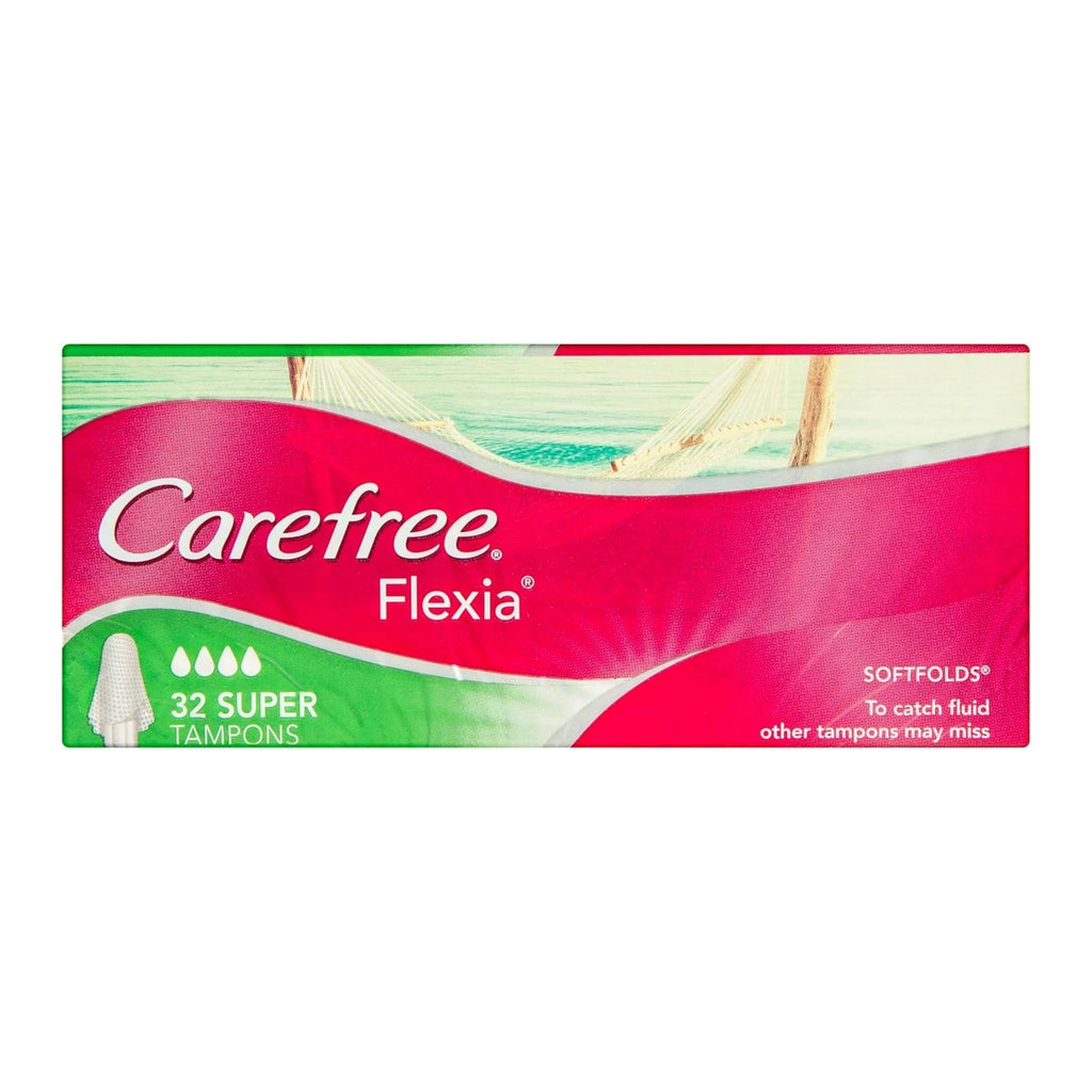 Carefree Flexia Super Tampons 32pk