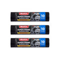 Multix 56L Superstrong Garbage Bags 10pk x3