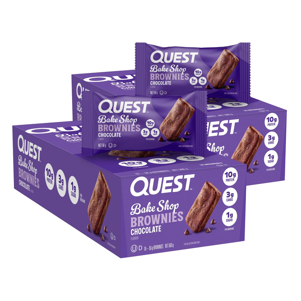 Quest Bake Shop Brownie Protein Bars 10x56g x2