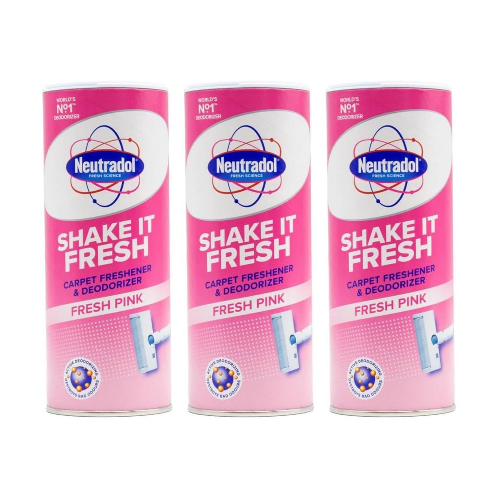Neutradol 350g Fresh Pink Carpet Freshener & Deodorizer x3