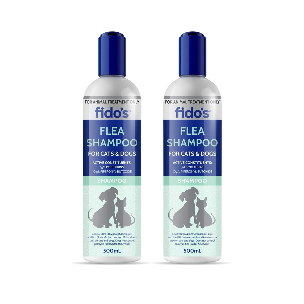 Fidos 500ml Flea Shampoo x2