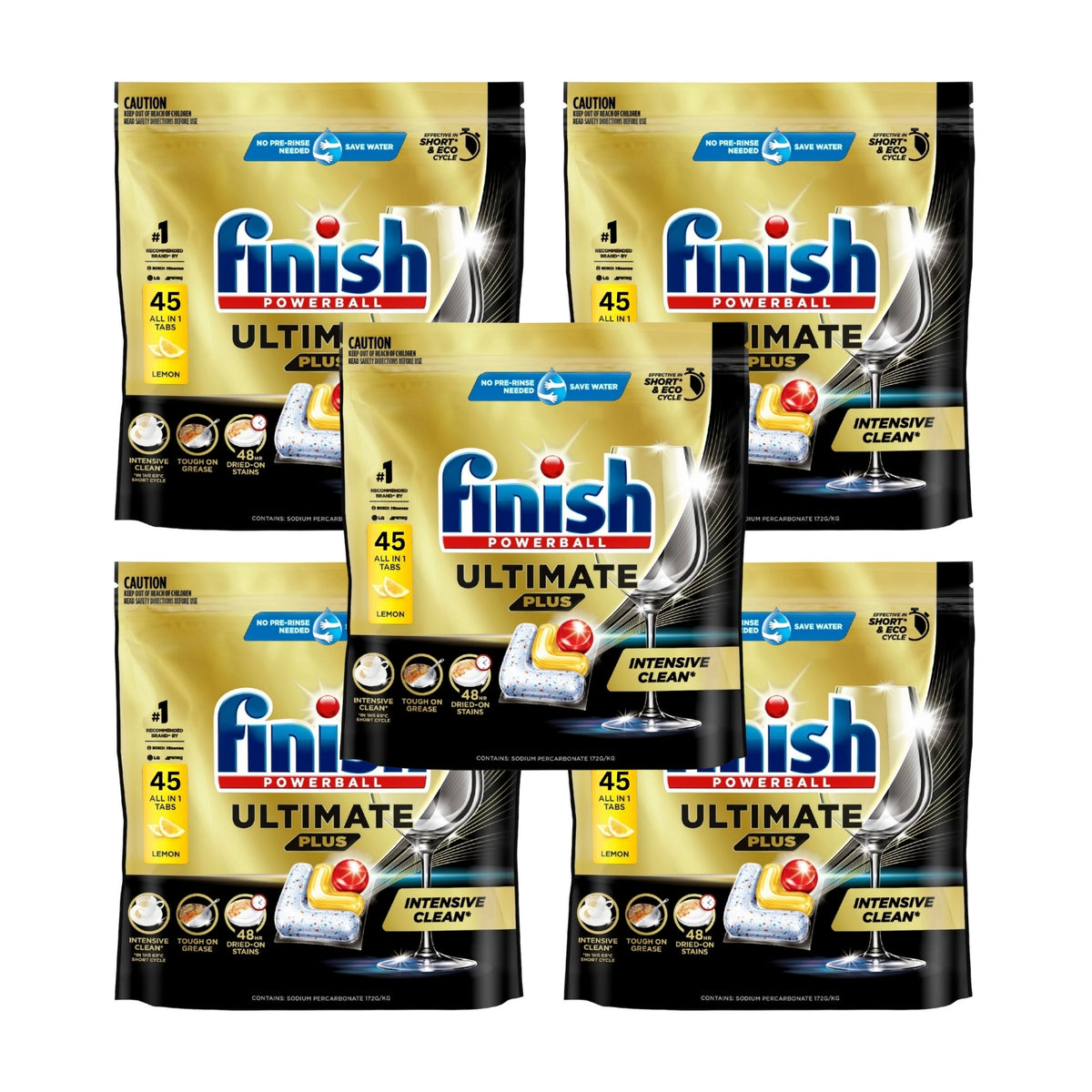 Finish Ultimate Plus x 225 Lemon Dishwasher Tablets