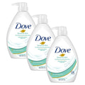 Dove 1L Sensitive Skin Moisturising Body Wash x3
