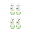Dove 40ml Go Fresh Cucumber & Green Tea  Roll On Deodorant x4