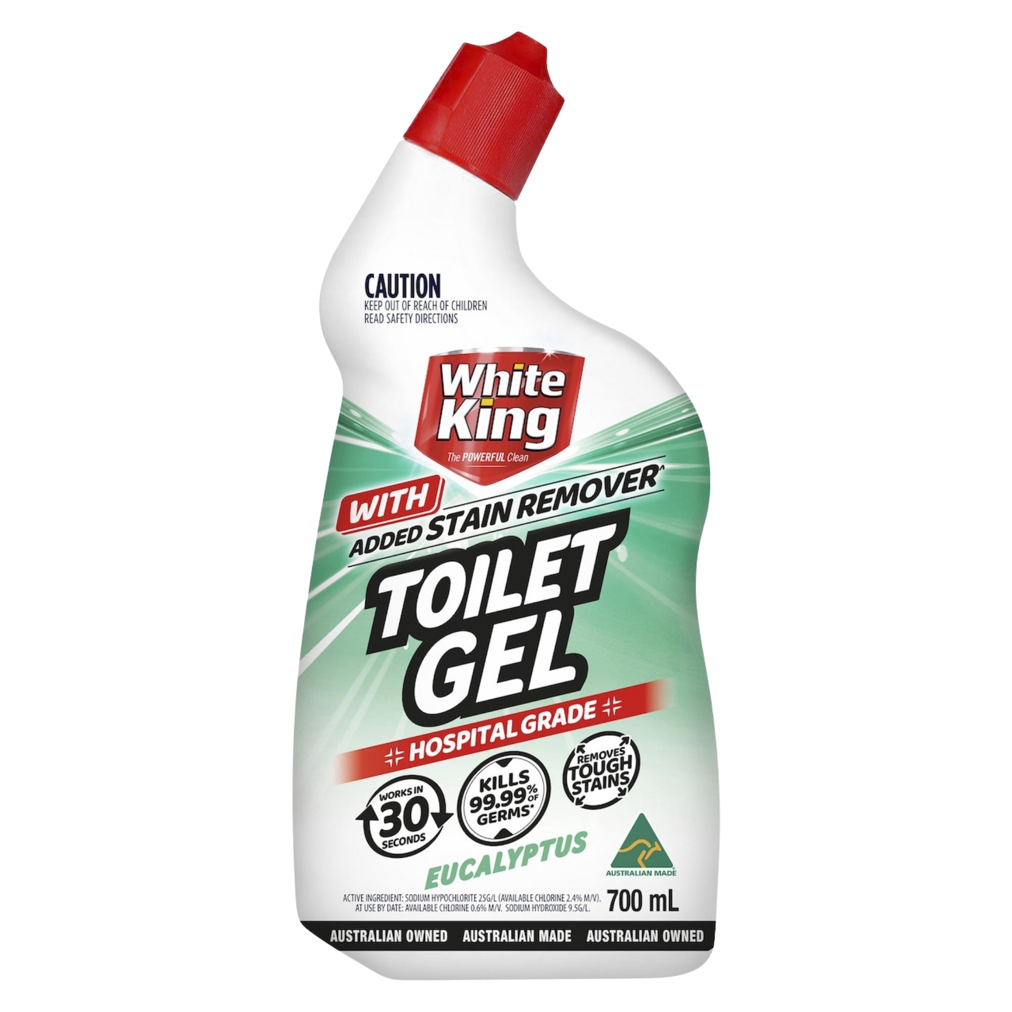 White King Toilet Gel Eucalyptus 700mL
